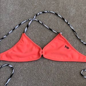 orange bikini top